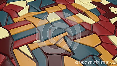 3D Geometric Abstract Twist Background Stock Photo