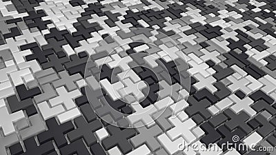 3D Geometric Abstract Twist Background Stock Photo