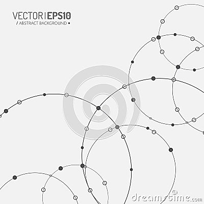 3d geometric vector background for business or science presentation. Vector Illustration