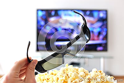 3D glasses Stock Photo