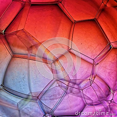 3d Glowing Colourful Bubbles Stock Photo