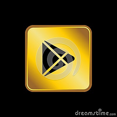 Gold social media vector Vector Illustration