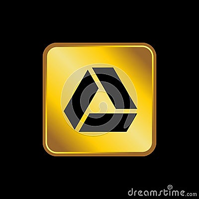 Gold social media vector Editorial Stock Photo