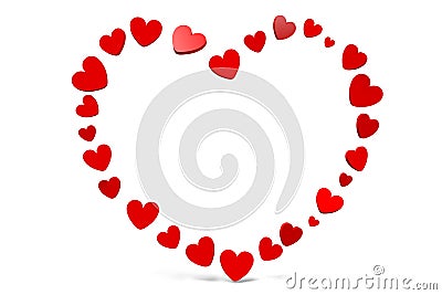 3D graphics, Valentine's Day, 14th February, hearts, Happy Valentines!... Stock Photo