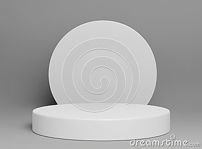 3d gray stage background product display podium scene. grey background 3d render 3d Stage showcase on display , Stock Photo
