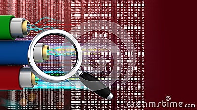 3d hexadecimal code Stock Photo