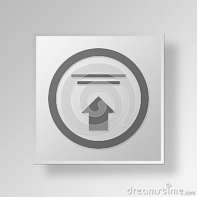3D HIgh Sales icon Business Concept Stock Photo