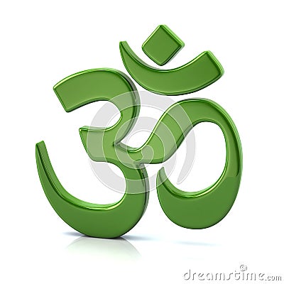 3d Hinduism symbol Cartoon Illustration
