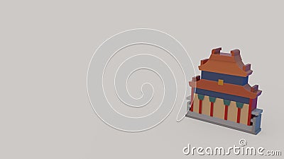 3d icon of temple of heaven Stock Photo