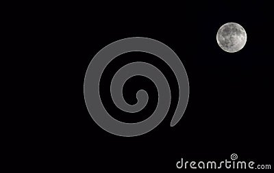 3D Illustrated Moon Stock Photo