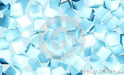 3D illustration background, perspective, perspective of a square cube or honeycomb grid. With a darker gradient background shadow Cartoon Illustration