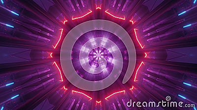 3d illustration background wallpaper design of holy glowing shine abstract red neon graphic artwork Vector Illustration