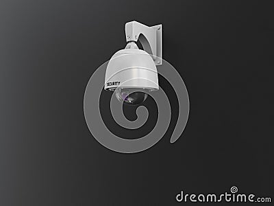 3d Illustration of CCTV camera digital video recorder, security system concept Stock Photo