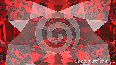 3D illustration crop red ruby diamond texture zoom Cartoon Illustration