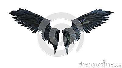 Demon Wings Stock Photo