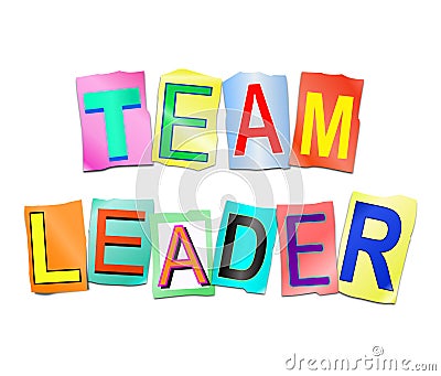 Team leader concept. Stock Photo