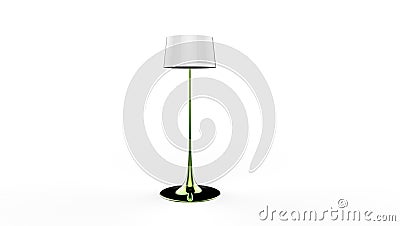 3d illustration of a lamp Cartoon Illustration