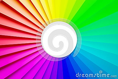 Technology geometry rainbow background Cartoon Illustration