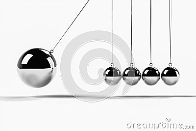A scene to collide with a larger sphere for web banner Cartoon Illustration