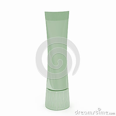 3d illustration of a tube of toothpaste or cream Cartoon Illustration