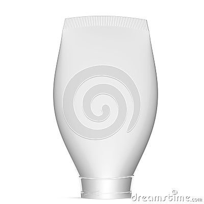 3d illustration of a tube of toothpaste or cream Cartoon Illustration