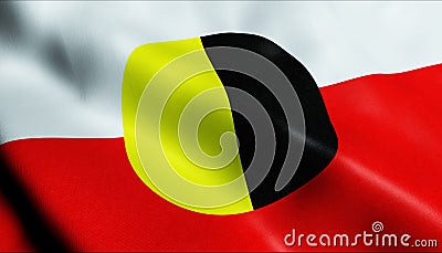 3D Render Waving Czech City Flag of Ceska Kamenice Stock Photo