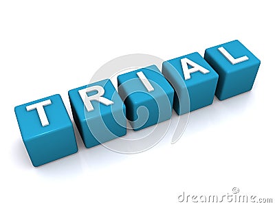 Abstract trial sign Cartoon Illustration