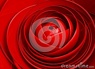 3D image abstract rose.Flower background Stock Photo