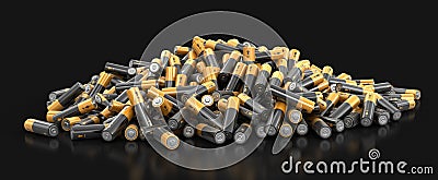 3d image of Batteries Stock Photo