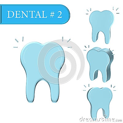 3D image on the dental theme from PRO-STICK Stock Photo