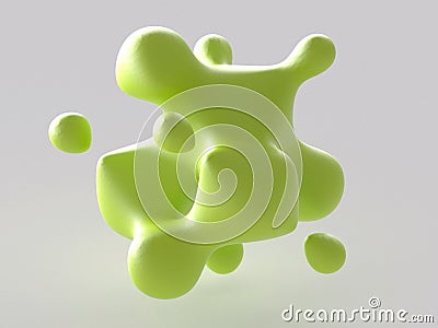 3D image of Parametric Blob - Stochastic Geometry Stock Photo