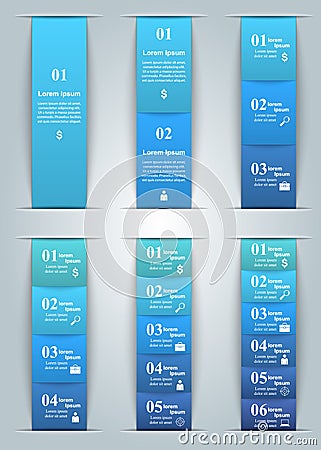 3D infographic design template and marketing icons. Vector Illustration