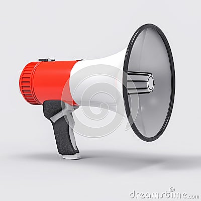 3D Isolated Megaphone Illustration Stock Photo