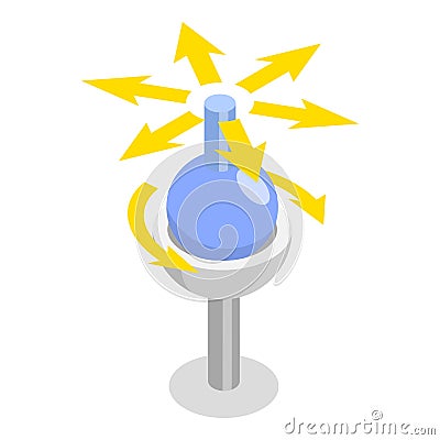 3D Isometric Flat Vector Illustration of Types Of Synovial Joints. Item 2 Vector Illustration