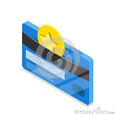 3D Isometric Flat Vector Set of Customer Loyality Program Elements. Item 5 Vector Illustration