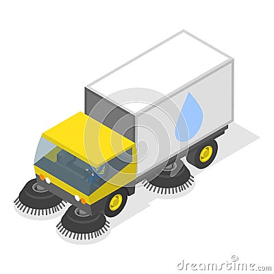 3D Isometric Flat Vector Set of Industrial Cleaning. Item 3 Vector Illustration