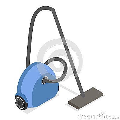 3D Isometric Flat Vector Set of Vacuum Cleaners. Item 2 Vector Illustration