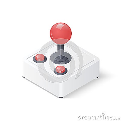3D joystick gamepad Vector Illustration