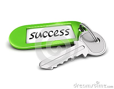 3d key to success Stock Photo