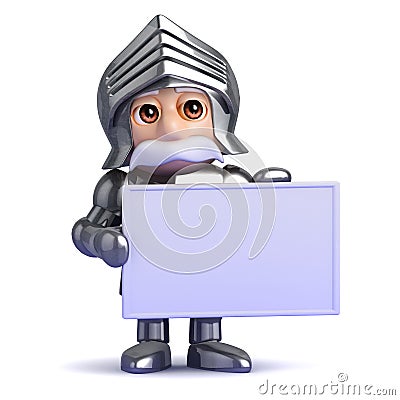 3d Knight advertises Stock Photo