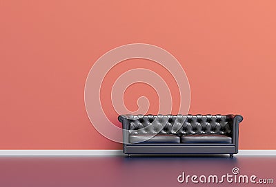 3D Living Room Illustration Stock Photo