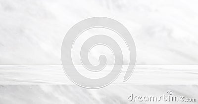 3D luxury marble table studio background textured for product display with copy space for display of content design.Banner for Stock Photo