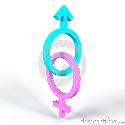 Male & Female Gender Signs V2 #1 Stock Photo