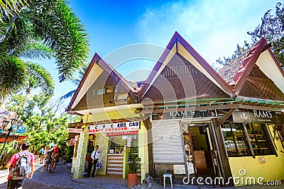 D Mall souvenir shop in Boracay, Aklan, Philippines Editorial Stock Photo