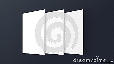 3D Mockup mobile app interface. Blank app screen. Horizontal 9:16 aspect ratio created by vector. Vector Illustration