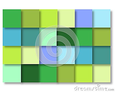 3d mosaic shapes for creative artwork. Stock Photo