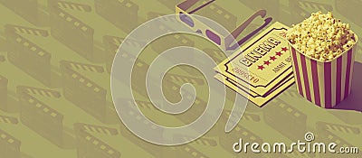 3D movies and cinema Stock Photo