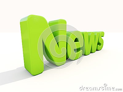 3d news Cartoon Illustration