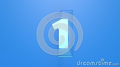 3D Object Layered Characters: Number \