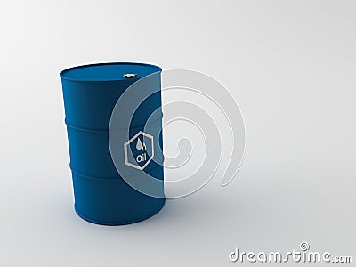 3d oil barrels Stock Photo